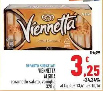 Conad VIENNETTA ALGIDA caramello salato, vaniglia 320g offerta
