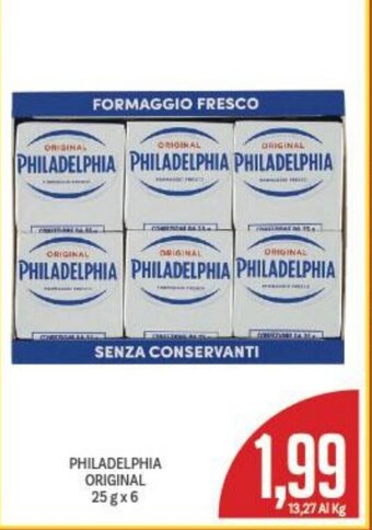 Supermercati Piccolo PHILADELPHIA ORIGINAL 25 g x 6 offerta