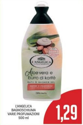 Supermercati Piccolo L'ANGELICA BAGNOSCHIUMA VARIE PROFUMAZIONI 500 ml offerta