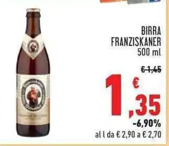 Conad BIRRA FRANZISKANER 500 ml offerta