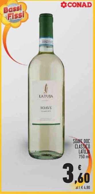 Conad SOAVE DOC CLASSICO LATUJA 750 ml offerta