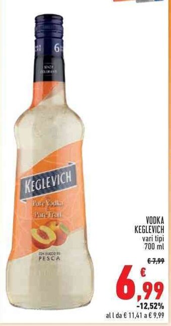 Conad VODKA KEGLEVICH vari tipi 700 ml offerta