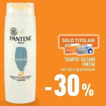 Conad SHAMPOO, BALSAMO PANTENE vari tipi e grammature offerta