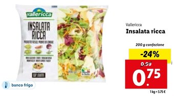 Lidl Vallericca Insalata ricca 200 g confezione offerta