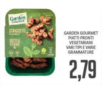 Supermercati Piccolo GARDEN GOURMET PIATTI PRONTI VEGETARIANI VARI TIPI E VARIE GRAMMATURE offerta