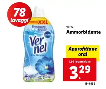 Lidl Vernel Ammorbidente 1,95 l confezione offerta