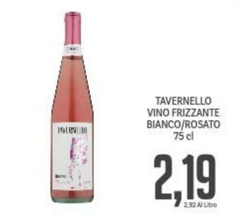 Supermercati Piccolo TAVERNELLO VINO FRIZZANTE BIANCO/ROSATO 75 cl offerta