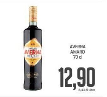 Supermercati Piccolo AVERNA AMARO 70 cl offerta