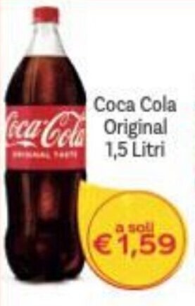 Supermercati Piccolo Coca-Cola Original 1,5 Litri offerta