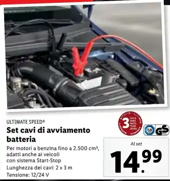 ULTIMATE SPEEDⓇ Set cavi di avviamento batteria