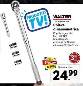 Lidl Chiave dinamometrica Coppia regolabile: 80210 Nm In dotazione: prolunga da 125 mm e bussole 17, 19 e 21 mm offerta