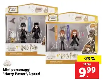 Lidl Mini personaggi "Harry Potter", 3 pezzi offerta