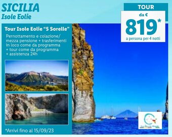 Lidl SICILIA Isole Eolie offerta