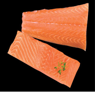 Ritagli di salmone senza pelle