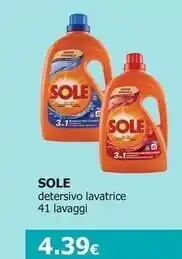 Tigotà Sole detersivo lavatrice offerta