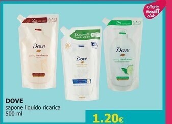 Tigotà Dove sapone liquido ricarica offerta