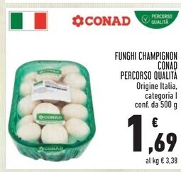Conad City Conad funghi champignon offerta