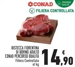 Conad City Conad percorso qualita bistecca fiorentina di bovino adulto offerta