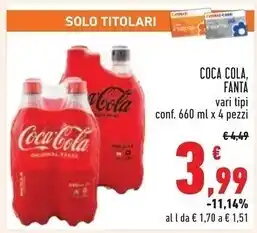 Conad City Coca cola fanta offerta