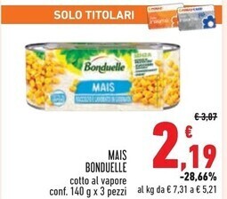 Conad City Bonduelle mais offerta