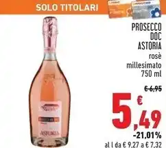 Conad City Astoria prosecco doc offerta