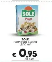 Crai Sole panna da cucina offerta