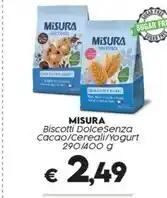 Crai Misura biscotti dolcesenza cacao / cereali / yogurt offerta