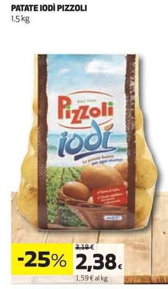 Coop PATATE IODÌ PIZZOLI 1.5 kg offerta