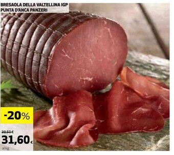 Coop BRESAOLA DELLA VALTELLINA IGP PUNTA D'ANCA PANZERI offerta