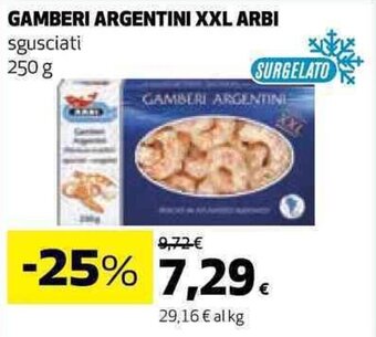 Coop GAMBERI ARGENTINI XXL ARBI sgusciati 250 g offerta