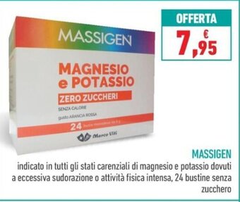 Conad MASSIGEN zucchero 24 bustine senza zucchero offerta