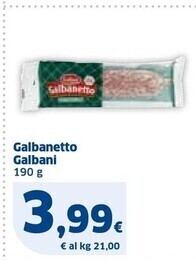 Ok Sigma Galbani galbanetto offerta