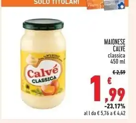Conad Superstore Calvè maionese offerta