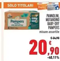 Conad Pampers pannolini , mutandino baby - dry offerta