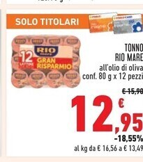 Conad Rio mare tonno offerta