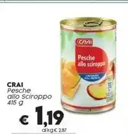 Crai Crai pesche allo sciroppo offerta
