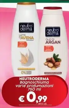 Neutro derma bagnoschiuma varie profumazioni