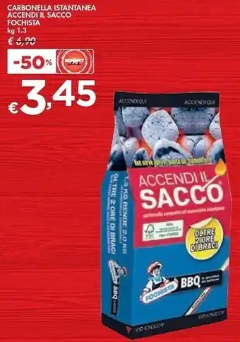 Bennet Fochista carbonella istantanea accendi il sacco offerta