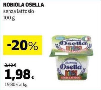 Coop ROBIOLA OSELLA senza lattosio 100 g offerta