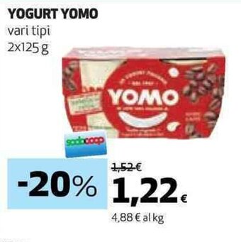 Coop YOGURT YOMO vari tipi 2x125g offerta