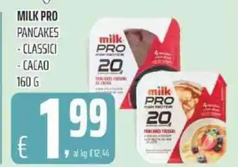 MILK PRO PANCAKES - CLASSICI - CACAO 160 G