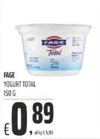 Coop FAGE YOGURT TOTAL 150 G offerta