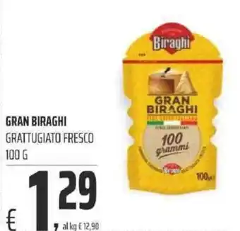 Coop GRAN BIRAGHI GRATTUGIATO FRESCO 100 G offerta