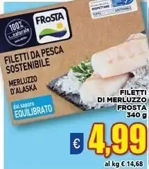 Vivo Supermercati Frosta filetti di merluzzo 340g offerta