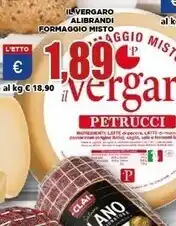 Vivo Supermercati Petrucci il vergaro alibrandi formaggio misto offerta