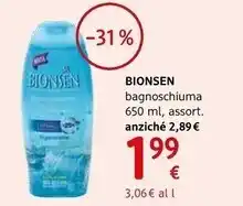 Bionsen bagnoschiuma