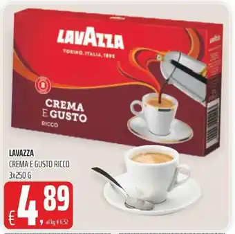 Coop LAVAZZA CREMA E GUSTO RICCO 3x250 G offerta