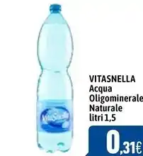 Vitasnella acqua oligominerale naturale 1.5litri