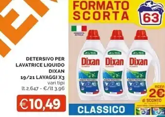 Mercatò Dixan detersivo per lavatrice liquido offerta
