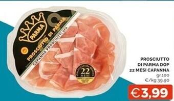 Mercatò Prosciutto di parma dop 22 mesi capanna offerta